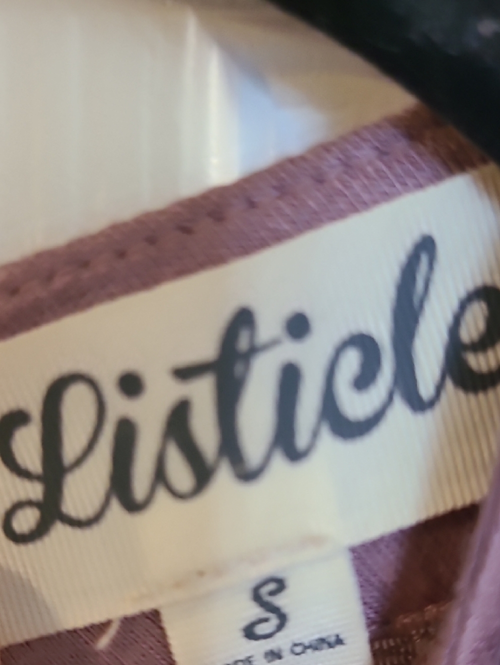 Listicle Dusty Mauve Ribbed-Trim Top - Picture 5 of 11